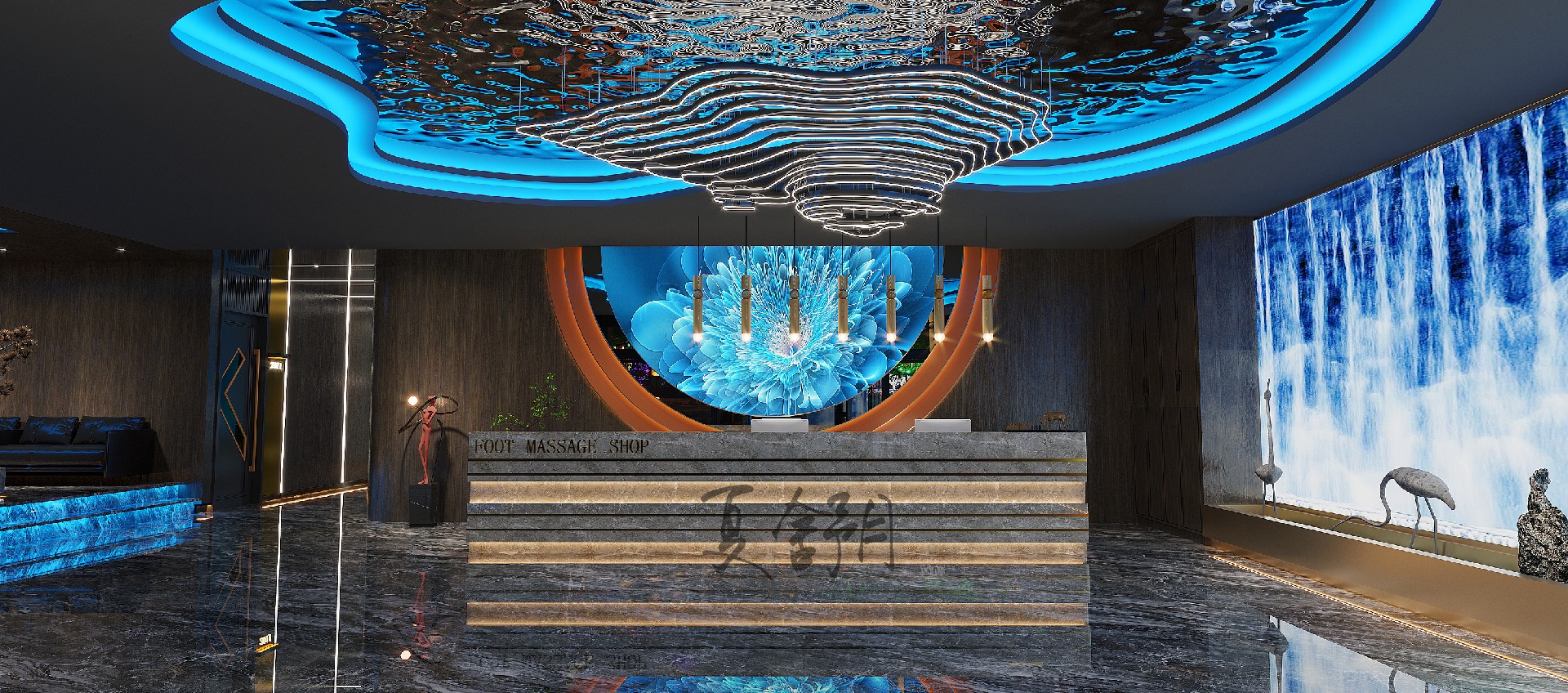 足浴店裝修 足浴店裝修設計